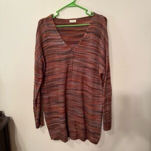 a.n.a Multicolor V-Neck Sweater Relaxed Fit